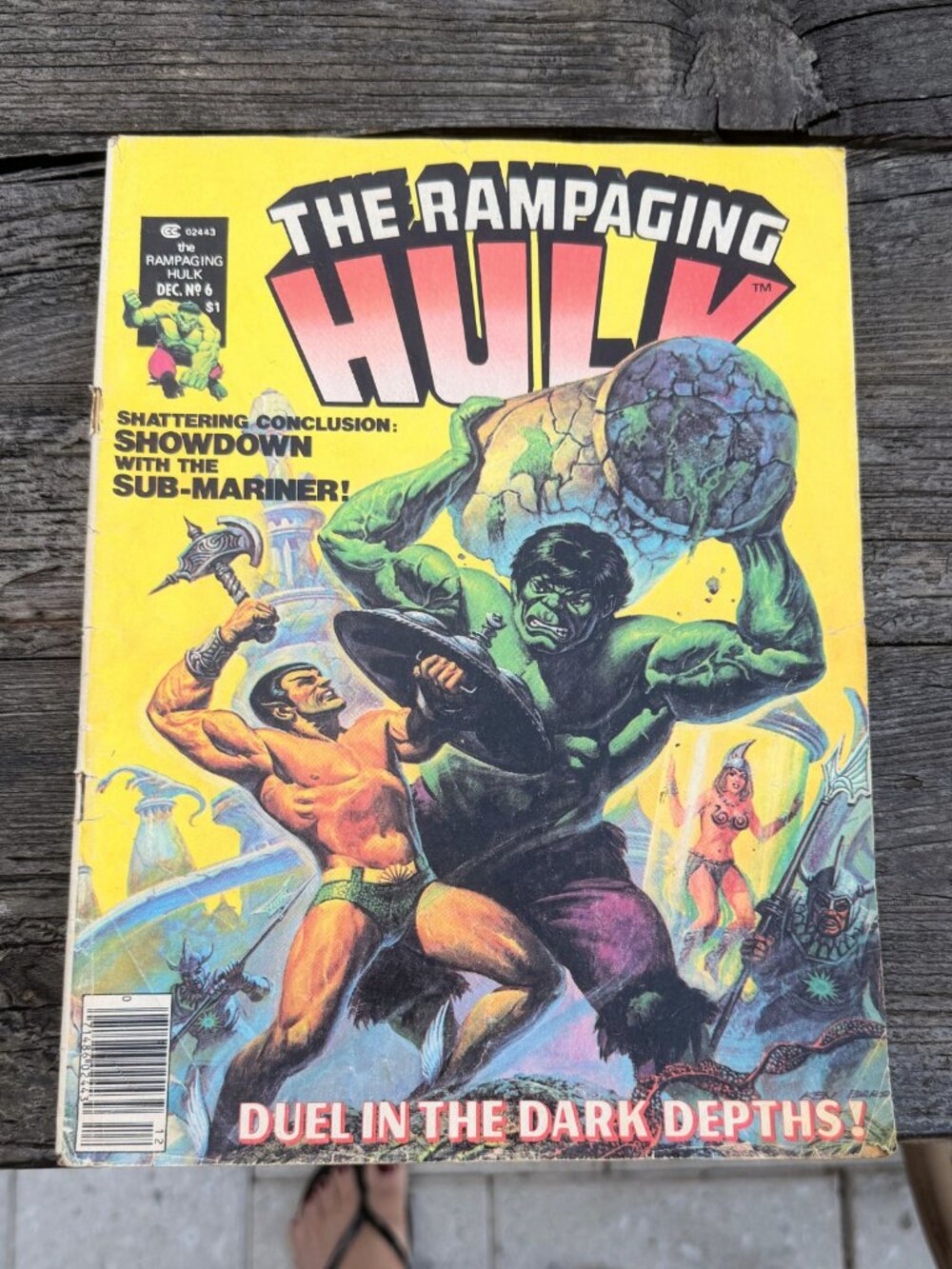 The Rampaging Hulk Volume 1 #6, Dec 1977. Vintage Stan Lee Presents Comic Book